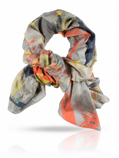 Палантин Женский SN-BIG.MACAO/BLUE.SILV